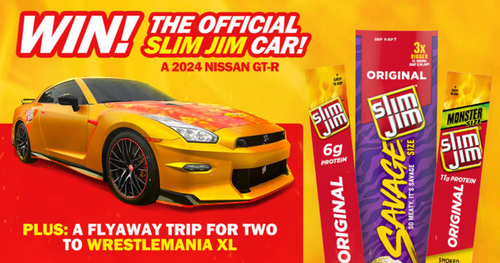 WWE & Slim Jim Car Sweepstakes - Freebies Frenzy