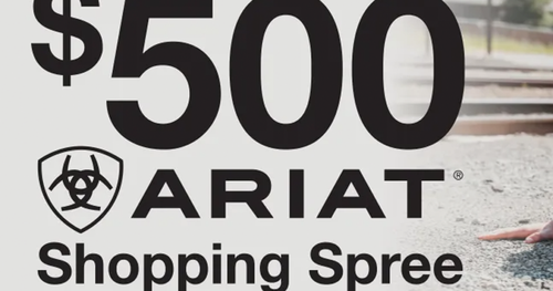 Ariat $500 Shopping Spree Sweepstakes