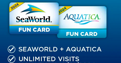 Buy a Sea World Fun Card and get Unlimited Visits in 2023 & 2024